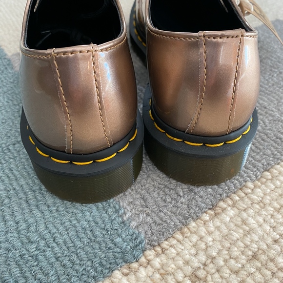 Dr. Martens 1461 Vegan Rose Gold Low Top Shoes - Picture 5 of 7